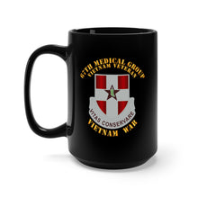Load image into Gallery viewer, Black Mug 15oz - Army - 67th Medical Group - Vietnam Vet