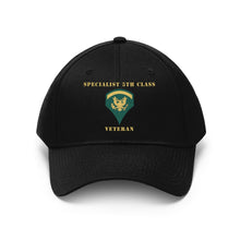 Load image into Gallery viewer, Army - Specialist 5th Class - SP5 - Veteran - V1 - Hats