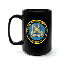 Load image into Gallery viewer, Black Mug 15oz - Army - Military Intellligence Corps Veteran