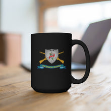 Load image into Gallery viewer, Black Mug 15oz - Army - 5th Infantry Regiment - DUI w Br - Ribbon X 300