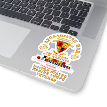 Load image into Gallery viewer, Kiss-Cut Stickers - USMC - Afghanistan War Veteran - 3rd Bn, 5th Marines - OEF w CAR AFGHAN SVC