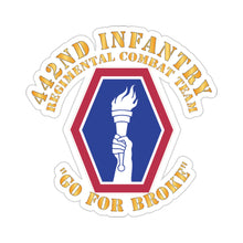 Load image into Gallery viewer, Kiss-Cut Stickers - Army - 442nd Infantry Regimental Combat Team X 300