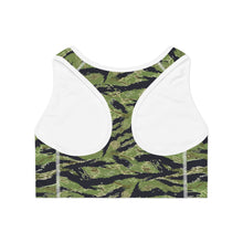 Load image into Gallery viewer, Sports Bra (AOP) - Jungle Tiger Stripe