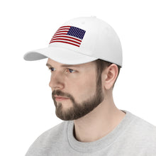 Load image into Gallery viewer, Unisex Twill Hat - United States Flag Hat - Direct to Garment (DTG) - Printed