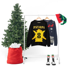Load image into Gallery viewer, Unisex Heavy Blend Crewneck Sweatshirt - Army - PSYOPS w Branch Insignia - 8th Battalion Numeral - Line X 300 - Hat