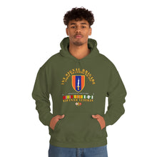 Load image into Gallery viewer, Unisex Heavy Blend™ Hooded Sweatshirt - Army - 1st Signal Bde SSI w VN SVC