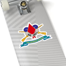 Load image into Gallery viewer, Kiss-Cut Stickers - Army - 5th Infantry Division - DUI w Br - Ribbon X 300