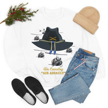 Load image into Gallery viewer, Unisex Heavy Blend Crewneck Sweatshirt - Army - Cavalry Hat - Air Assault w Branch w Slicks