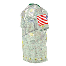 Load image into Gallery viewer, AOP - Camp Mackall, NC - Tactical Map - with US Flag (Forward)