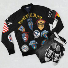 Load image into Gallery viewer, Men's AOP Bomber Jacket - Berlin Germany - Cold War Veteran