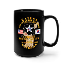 Load image into Gallery viewer, Black Mug 15oz - Army - KATUSA - 2nd ID w Korea Map