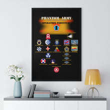 Load image into Gallery viewer, Premium Framed Vertical Poster - Phantom Army (Ghost Army) - Operation Fortitude - World War II