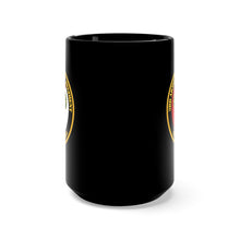 Load image into Gallery viewer, Black Mug 15oz - Army - 3rd Armored Cavalry Regiment DUI - Red White - Blood and Steel