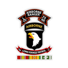Load image into Gallery viewer, Kiss-Cut Stickers - SSI - Vietnam - L Co 75th Ranger - 101st Abn - LRSD w Vn SVC X 300