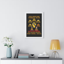 Load image into Gallery viewer, Framed Vertical Poster - Army - 2nd BCT, 1st Cav Division - BlackJack - All Sub Units w Ribbon X 300