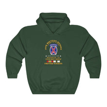 Load image into Gallery viewer, Unisex Heavy Blend Hooded Sweatshirt - Army - 10th Mountain Division - Climb to Glory - REFORGER 90, CENTURION Shield - Cold X 300