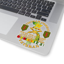 Load image into Gallery viewer, Kiss-Cut Stickers - Army - Vietnam Combat Vet - 8th Bn 6th Artillery - 1st Inf Div SSI