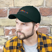 Load image into Gallery viewer, Afghanistan War Service Ribbon Bar - Unisex Twill Hat - Direct to Garment (DTG) Printed