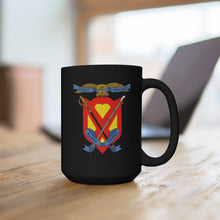 Load image into Gallery viewer, Black Mug 15oz - USMC - 4th Marine Regiment