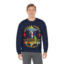 Load image into Gallery viewer, Unisex Heavy Blend Crewneck Sweatshirt - Army - Vietnam Combat Vet - 1st Bn 61st Infantry - 5th Inf Div Ssi