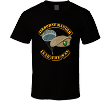 Load image into Gallery viewer, SOF - Airborne Ranger - Beret - Lead the Way w paratroop - T-Shirts - Classic