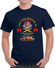 Load image into Gallery viewer, Army - 49th Field Artillery Bn- 7th Inf Div - Wwii W Arr Exp Pac Phil Svc Classic T Shirt