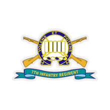 Load image into Gallery viewer, Kiss-Cut Stickers - Army - 7th Infantry Regiment w Br - Ribbon X 300