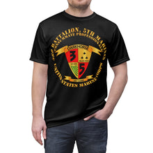 Load image into Gallery viewer, Unisex AOP Cut & Sew Tee - USMC - 3rd Battalion, 5th Marines - Dark Horse