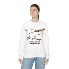Load image into Gallery viewer, Unisex Heavy Blend Crewneck Sweatshirt - Army - AAC - 332nd Fighter Group - Red Tails - At War