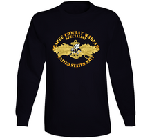 Load image into Gallery viewer, Navy - Seabee Combat Warfare Spec Badge - Of W Color Bee W Txt T Shirt, Premium, Hoodie and Long Sleeve