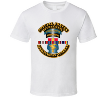 Load image into Gallery viewer, Army - Special Forces w Afghan SVC Ribbons - T-Shirts - Classic