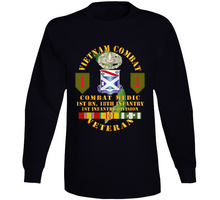 Load image into Gallery viewer, Army - Vietnam Combat Infantry Veteran W Combat Medic - 1st Bn 18th Inf 1st Inf Div Ssi Long Sleeve