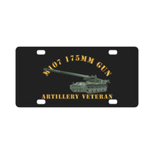 Load image into Gallery viewer, Army - M107 - 175mm Gun - Artillery Veteran Classic License Plate
