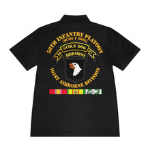 Load image into Gallery viewer, Men's Sport Polo Shirt - Army - 58th Infantry Platoon - Scout Dog - W Vn Svc