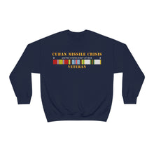 Load image into Gallery viewer, Unisex Heavy Blend Crewneck Sweatshirt - Navy - Cuban Missile Crisis w AFEM COLD SVC