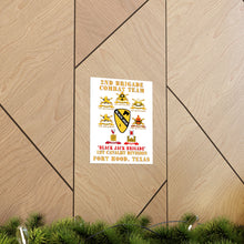 Load image into Gallery viewer, Premium Matte vertical posters - Army - 2nd BCT, 1st Cav Division - BlackJack - All Sub Units w Ribbon X 300