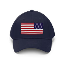 Load image into Gallery viewer, Unisex Twill Hat - United States Flag Hat - Direct to Garment (DTG) - Printed