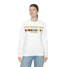Load image into Gallery viewer, Unisex Heavy Blend Crewneck Sweatshirt - Navy - Cuban Missile Crisis w AFEM COLD SVC