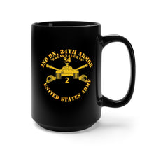 Load image into Gallery viewer, Black Mug 15oz - Army - 2nd Bn 34th Armor - Dreadnaughts - Armor Branch