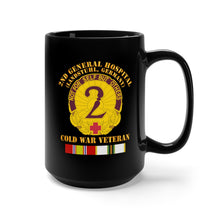 Load image into Gallery viewer, Black Mug 15oz - Army - 2nd General Hospital - Landstuhl FRG - w COLD SVC