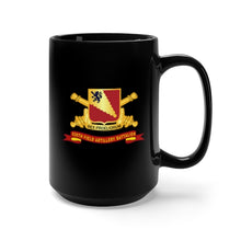 Load image into Gallery viewer, Black Mug 15oz - Army - 650th Field Artillery Battalion - DUI w Br - Ribbon X 300