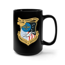 Load image into Gallery viewer, Black Mug 15oz - Navy - Naval Air Terminal Norfolk wo Txt X 300