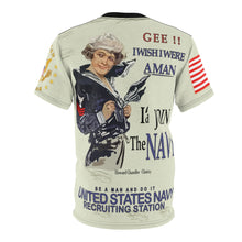 Load image into Gallery viewer, All Over Printing - Navy - I Wish I Were A Man, I'd Join the Navy - American Sailor