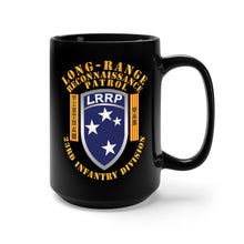 Load image into Gallery viewer, Black Mug 15oz - Army - SOF - 23rd ID - Lrrp w VN War Banner