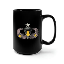 Load image into Gallery viewer, Black Mug 15oz - Army - Combat Paratrooper - Combat Vet wo Txt