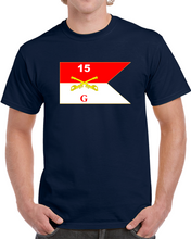 Load image into Gallery viewer, Army - G Troop Guidon - 15th Cavalry Regiment Classic T Shirt