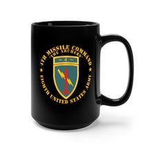 Load image into Gallery viewer, Black Mug 15oz - Army - 4th Missile Command - The Archers - SSI X 300