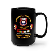 Load image into Gallery viewer, Black Mug 15oz - Army - 563rd Engineer Bn, 7th Eng Bde, Ludendorff, Germany w COLD SVC X 300