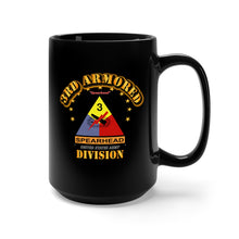 Load image into Gallery viewer, Black Mug 15oz - Army - 3rd Armored Division - Spearhead