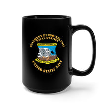 Load image into Gallery viewer, Black Mug 15oz - Navy - Transient Personnel Unit - Naval Station Norfolk X 300